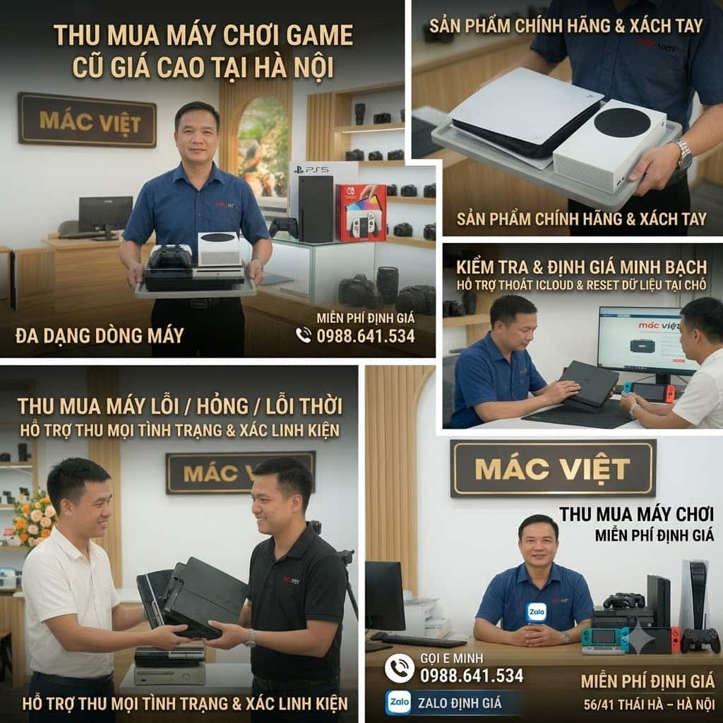 bảng báo giá thu mua máy chơi game giá cao tại hà nội
