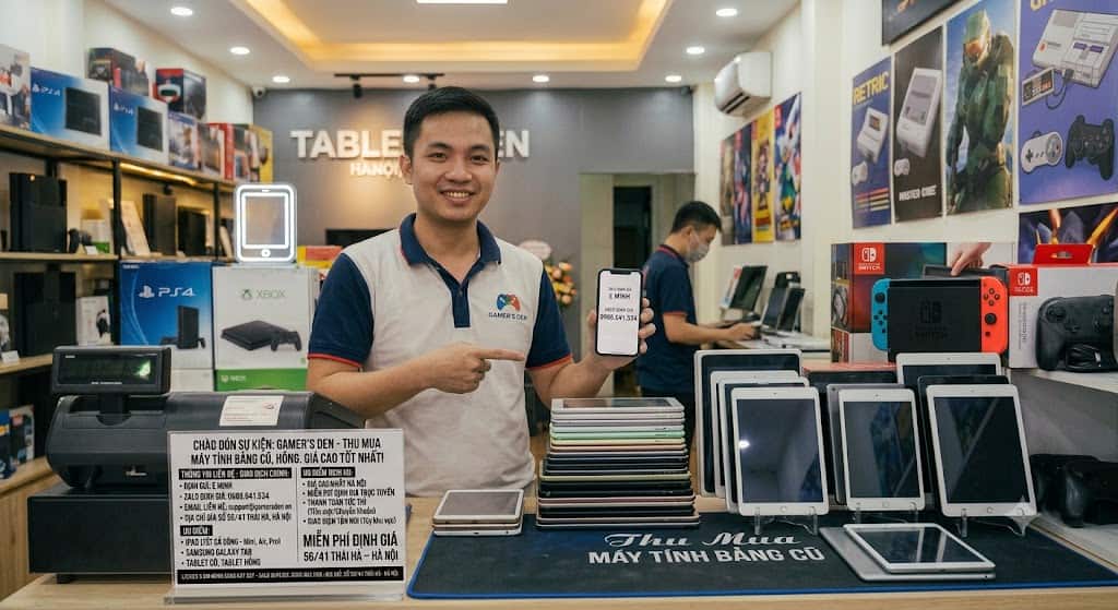 quy trình thu mua máy tính bảng tại Macviet