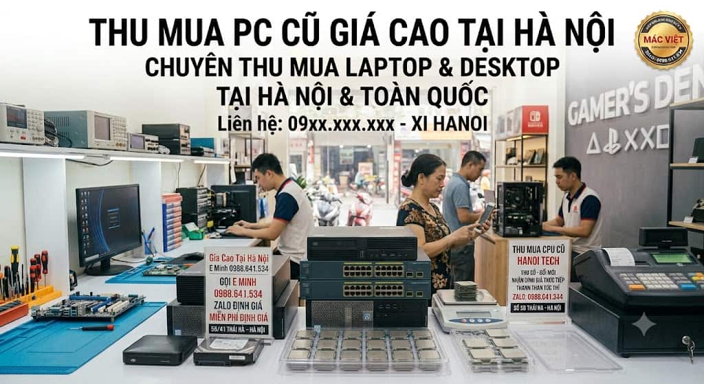 thu mua bộ case máy tính pc cũ được giá nhất hà nội