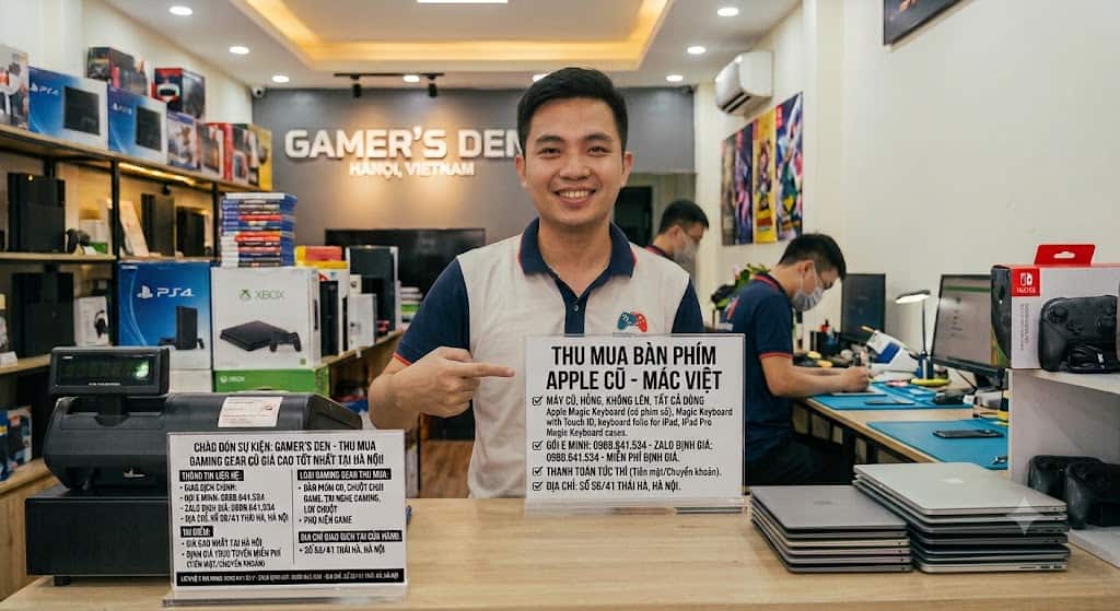 quy trình thu mua bàn phím apple keyboard cũ giá cao