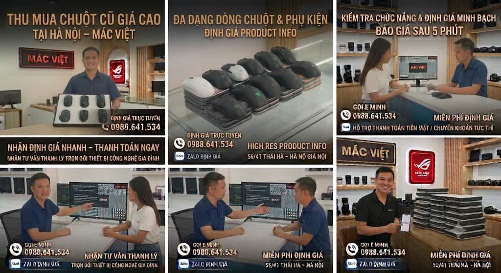 quy trình thu mua chuột máy tính cũ giá cao
