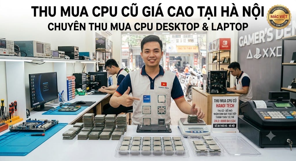 BẢNG BÁO GIÁ THU MUA CPU CŨ GIÁ CAO TẠI HÀ NỘI