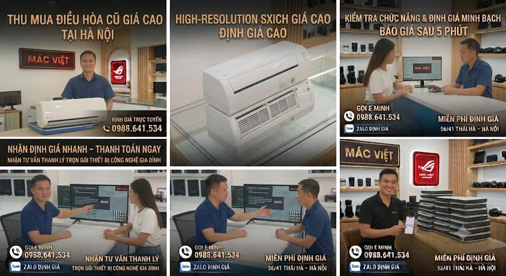 thu mua điều hòa cũ giá cao tại hà nội