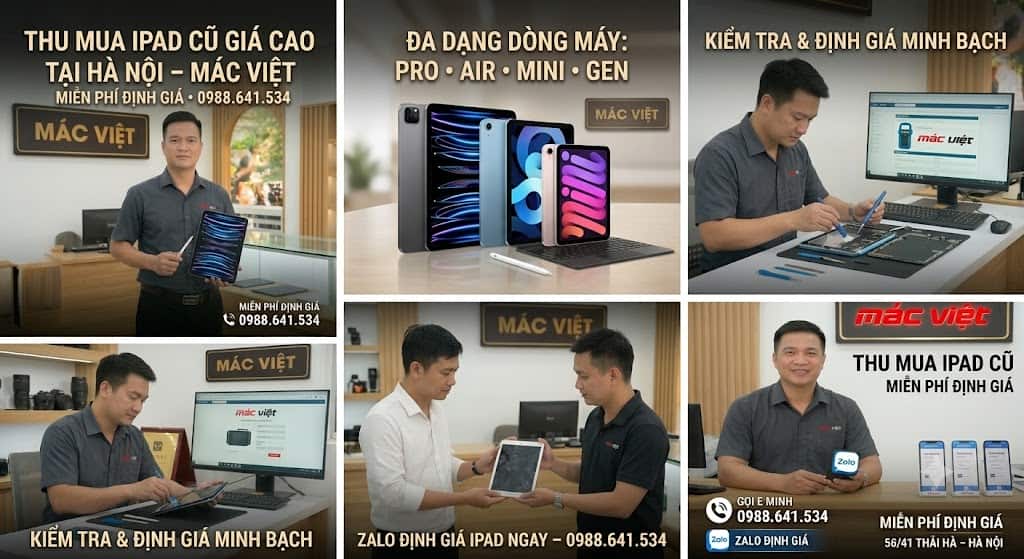 quy trình thu mua ipad cũ giá cao tại macviet