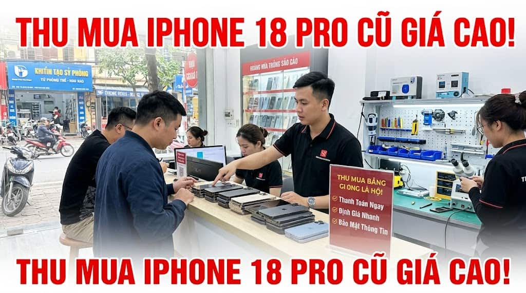 thu mua iphone 18 pro cũ giá cao tại hà nội