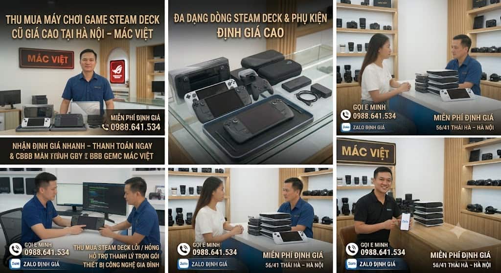 quy trình thu mua máy chơi game steamdeck cũ được giá cao